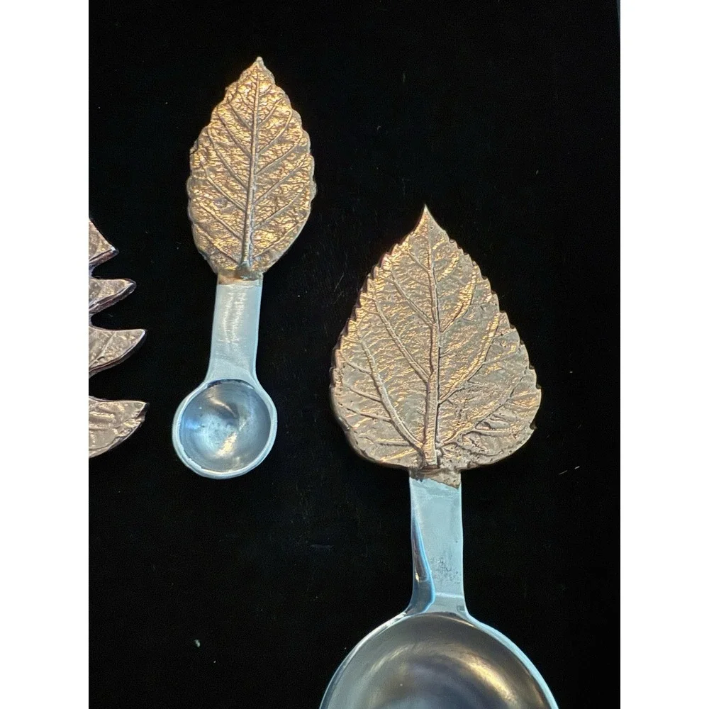 Set Of Four Measuring Spoons, Silver Bottoms Breast Tops Really Cool‎ Set 4054
